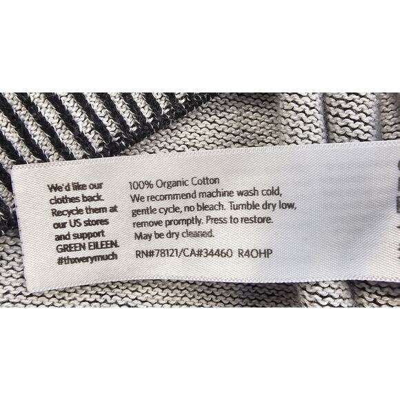 Eileen fisher PP PETITE organic cotton heathered grey shaket full zip hoodie EUC - Picture 3 of 7